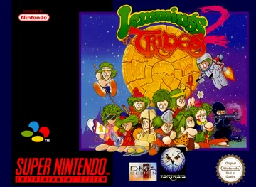 Lemmings 2 - The Tribes (Europe) box cover front